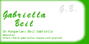 gabriella beil business card